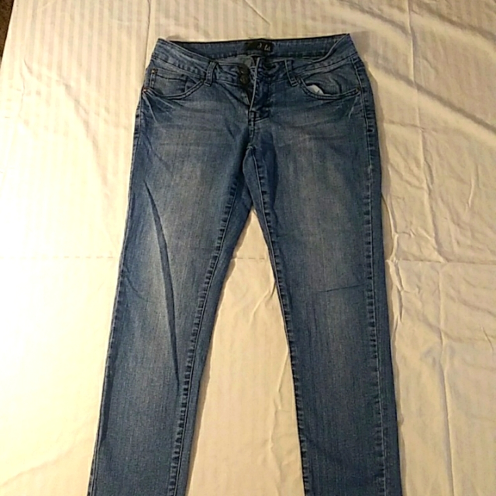 Dots Blue Jeans Petite 3/4 size